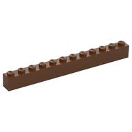Brick 1 x 12 (Reddish Brown)