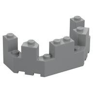 Castle Turret Top 4 x 8 x 2 1/3 (Light Bluish Gray)