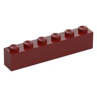 Brick 1 x 6 (Dark Red)