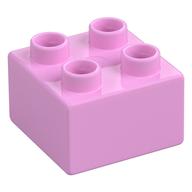 Duplo Brick 2 x 2 (Bright Pink)