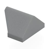 Brick Sloped 45° 2 x 1 Double / Inverted with Bottom Stud Holder (Light Bluish Gray)
