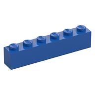 Brick 1 x 6 (Royal Blue)