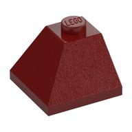Brick Sloped 45° 2 x 2 Double Convex (Dark Red)