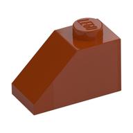Brick Sloped 45° 2 x 1 with Bottom Pin (Dark Orange)