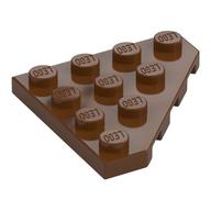 Wedge Plate 4 x 4 Cut Corner (Reddish Brown)