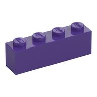 Brick 1 x 4 (Dark Purple)