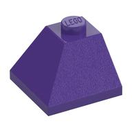 Brick Sloped 45° 2 x 2 Double Convex (Dark Purple)