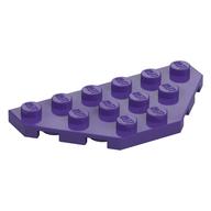 Wedge Plate 3 x 6 Cut Corners (Dark Purple)