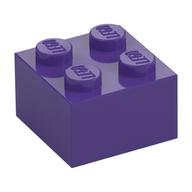 Brick 2 x 2 (Dark Purple)
