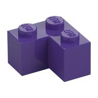 Brick 2 x 2 Corner (Dark Purple)