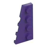 Wedge Plate 4 x 2 Left (Dark Purple)