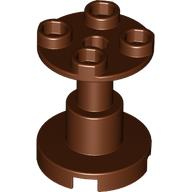 Support Round 2 x 2 x 2 Stand with Reach-Through Center Hole (Reddish Brown)
