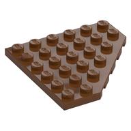 Wedge Plate 6 x 6 Cut Corner (Reddish Brown)