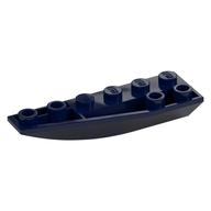 Brick Wedged, Curved Inverted 6 x 2 Left (Dark Blue)