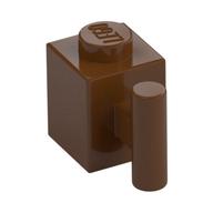 Brick Special 1 x 1 with Handle (Reddish Brown)