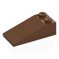 Brick Sloped 18° 4 x 2 (Reddish Brown)