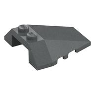 Brick Wedged, Sloped 4 x 4 Triple, Stud Notches (Dark Bluish Gray)
