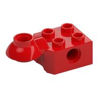 Technic Brick Special 2 x 2 with Pin Hole, Rotation Joint Ball Half [Horizontal Top] (Red)