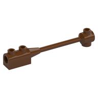 Bar 1 x 8 with Brick 1 x 2 Curved Top End (Axle Holder Inside Small End) (Reddish Brown)