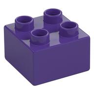 Duplo Brick 2 x 2 (Dark Purple)