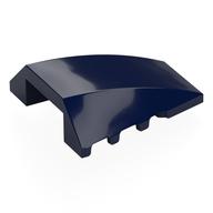 Brick Wedged, Curved 4 x 4 No Top Studs (Dark Blue)