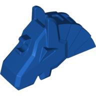 Animal / Creature Accessory, Horse Battle Helmet [Angular, Front Clip] (Royal Blue)