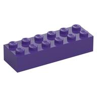 Brick 2 x 6 (Dark Purple)