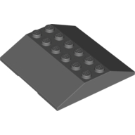 Brick Sloped 33° 6 x 6 Double (Train Roof) (Dark Bluish Gray)