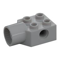 Technic Brick Special 2 x 2 with Pin Hole, Rotation Joint Socket (Light Bluish Gray)