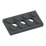Technic Plate 2 x 4 [3 Holes] (Dark Bluish Gray)