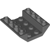 Brick Sloped Inverted 45° 4 x 4 Double with 4 x 2 Recessed (Dark Bluish Gray)