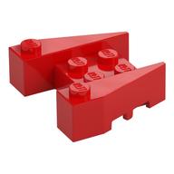 Brick Wedged 3 x 4 [Stud Notches] (Red)