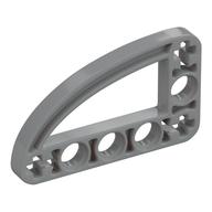 Technic Beam 3 x 5 L-Shape with Quarter Ellipse Thin (Light Bluish Gray)