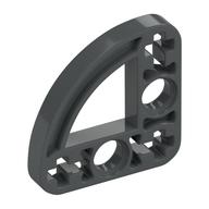 Technic Beam 3 x 3 L-Shape with Quarter Ellipse Thin (Dark Bluish Gray)