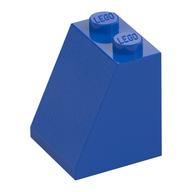 Brick Sloped 65° 2 x 2 x 2 with Bottom Tube (Blue)