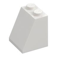 Brick Sloped 65° 2 x 2 x 2 with Bottom Tube (White)