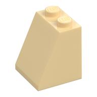 Brick Sloped 65° 2 x 2 x 2 with Bottom Tube (Tan)