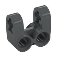 Technic Axle and Pin Connector Perpendicular Double Split (Dark Bluish Gray)