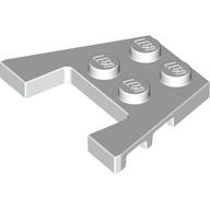 Wedge Plate 3 x 4 with Stud Notches (White)