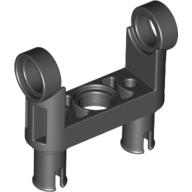 Technic Pin Connector Toggle Joint Smooth Double with 2 Pins (Black)