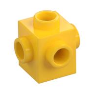 Brick Special 1 x 1 Studs on 4 Sides (Yellow)