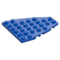 Wedge Plate 7 x 6 Boat Bow with Stud Notches (Blue)