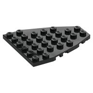 Wedge Plate 7 x 6 Boat Bow with Stud Notches (Black)
