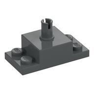 Brick Special 2 x 4, with 2 x 2 Brick with Top Pin and 1 x 2 Side Plates (Dark Bluish Gray)