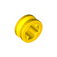 Technic Bush 1/2 Smooth with Axle Hole Reduced (Yellow)