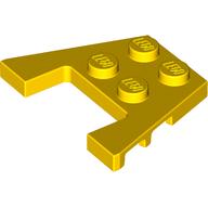 Wedge Plate 3 x 4 with Stud Notches (Yellow)