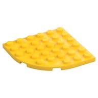 Plate Round Corner 6 x 6 (Yellow)