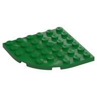 Plate Round Corner 6 x 6 (Green)