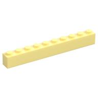 Brick 1 x 10 (Bright Light Yellow)