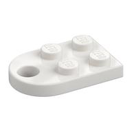 Plate Special 3 x 2 with Rounded End, Hole (White)